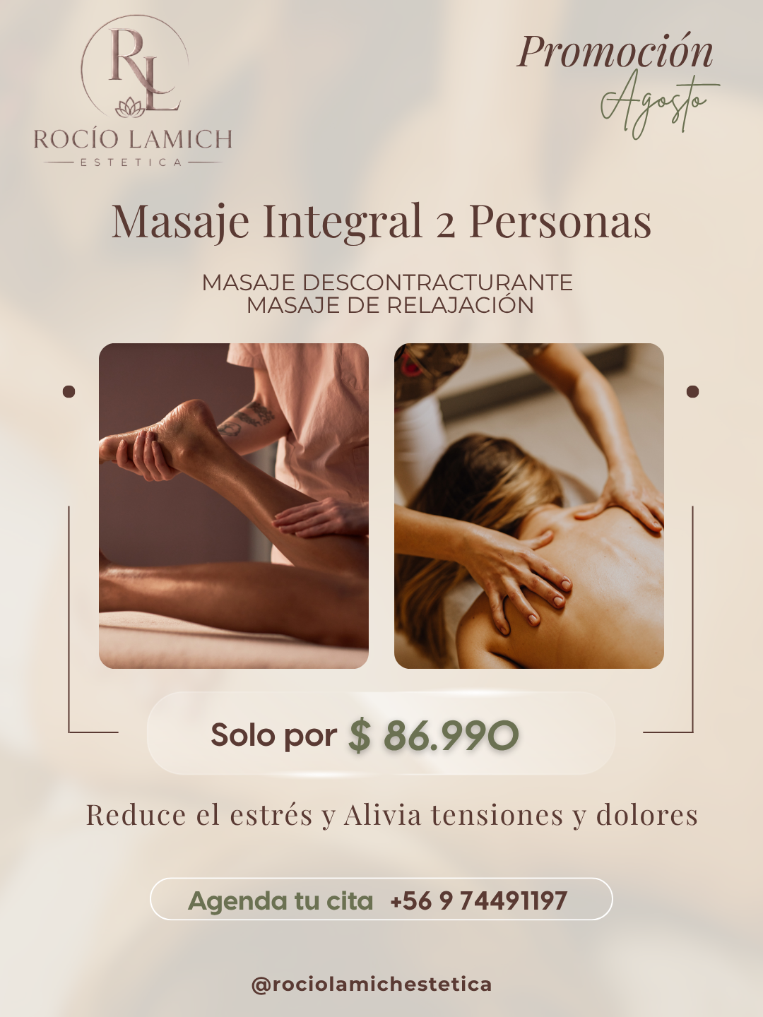 Masaje Integral para 2 Personas
